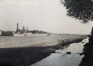 Panoramic view of the Holy Shrine of Fatimah Ma'sumah (S.A.) (1927 CE).